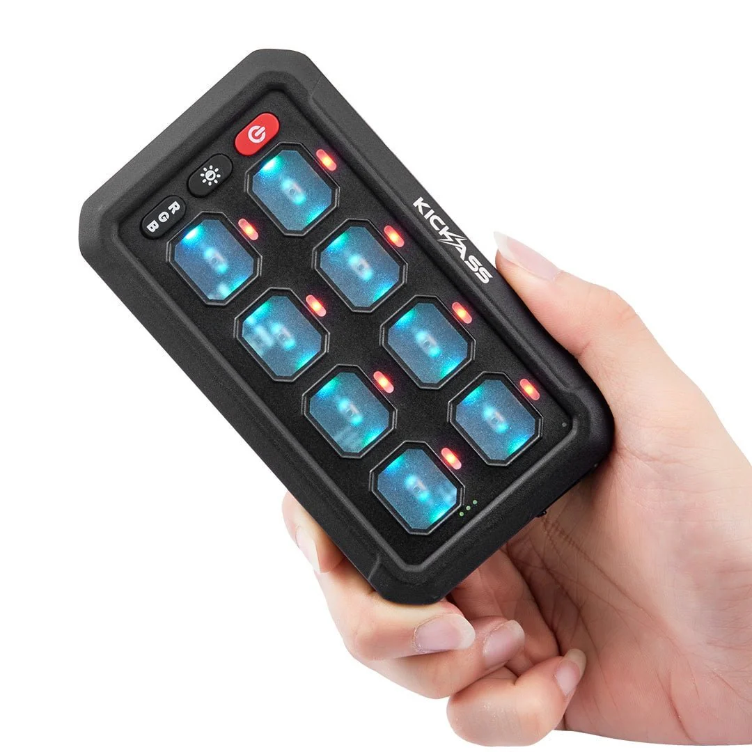 KickAss 12V/24V 8 Gang Wireless Switch Panel with Magnetic Charging Cradle - MKII - Image 10