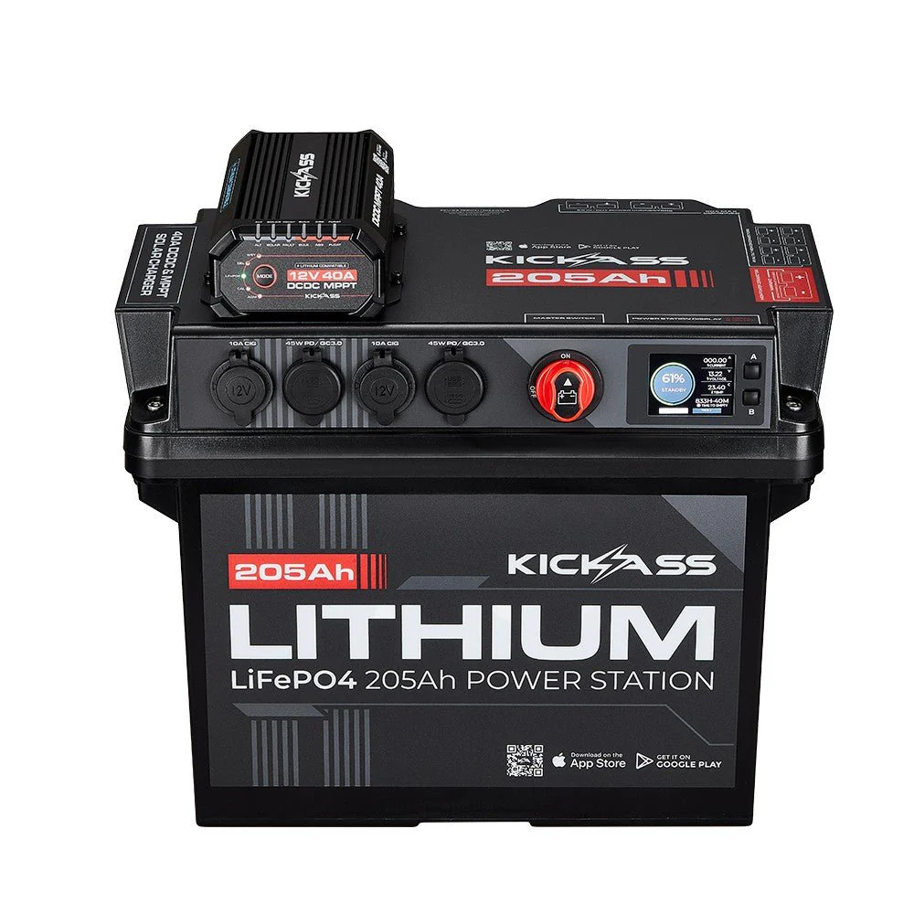 KickAss Smart 205Ah Lithium Battery Box Power Station with 40A DCDC Charger + Integrated Bluetooth - Image 5