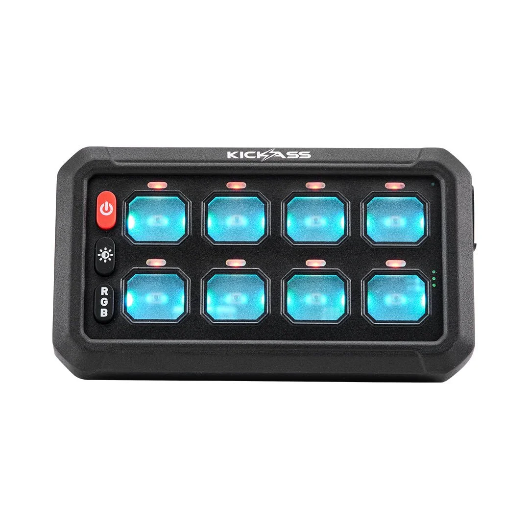 KickAss 12V/24V 8 Gang Wireless Switch Panel with Magnetic Charging Cradle - MKII - Image 11